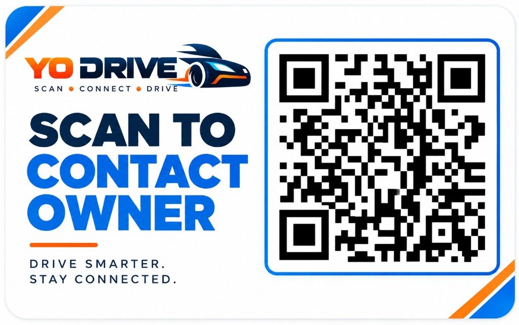 YO DRIVE Smart Vehicle Tag Mockup